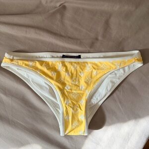 Louis Vuitton White and Yellow Monogram Bikini Bottoms